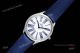 Best Omega De Ville TréSor Ladies Her Time Fake Watch With Blue Fabric Strap Omega 4061 Quartz Movement (2)_th.jpg